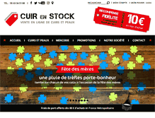 Tablet Screenshot of cuirenstock.com